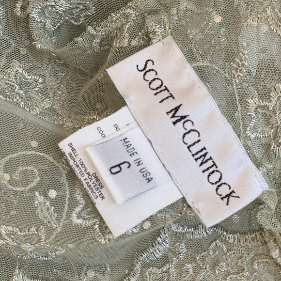 Scott McClintock Full-Length Strapless Pastel Green Gown - Picture 12 of 15